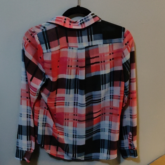 Sheer plaid blouse - Picture 5 of 5